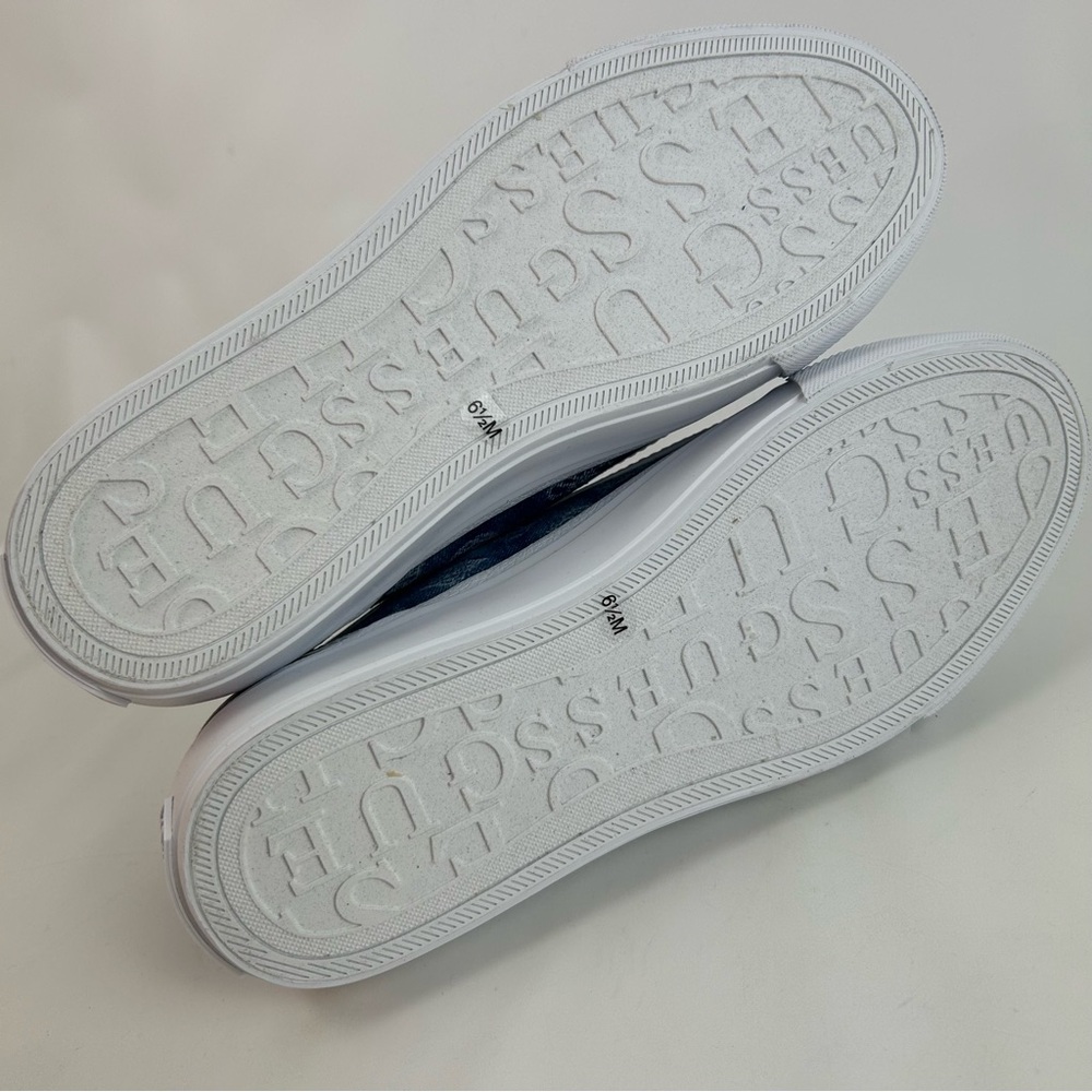 Guess JELEXA7 Denim Blue Casual Sneakers 6.5 M - Picture 6 of 7